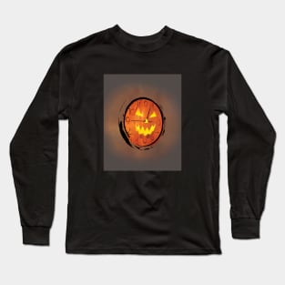 It's fright o'clock - scary pumpkin Long Sleeve T-Shirt